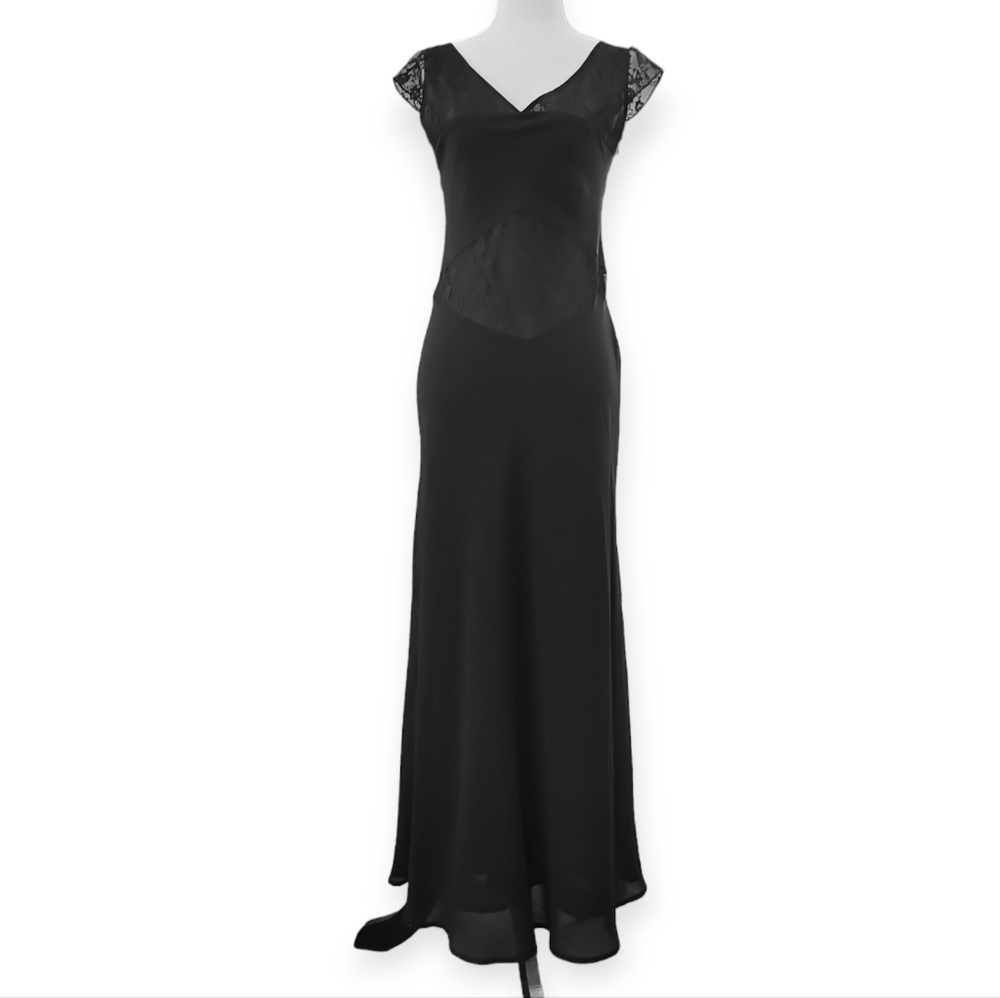 Aria Chiffon/ Lace Evening Maxi dress